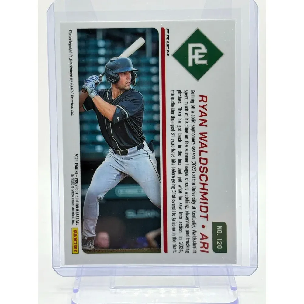 2024 Panini Prospect Edition Ryan Waldschmidt Holo Prizm Auto Diamondbacks